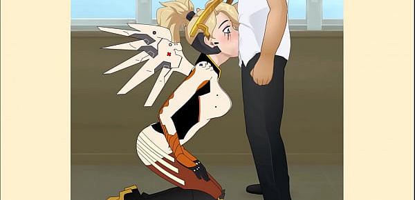  Overwatch Mercy PornHentai Super Deepthroat (SDT)